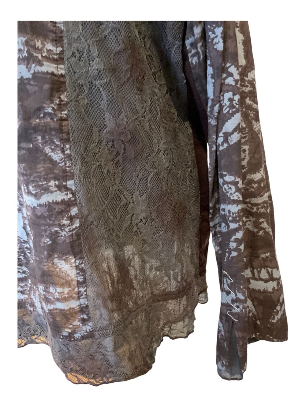 Parsley & Sage Boho Lace Mixed Media Tunic XL - Picture 6 of 8